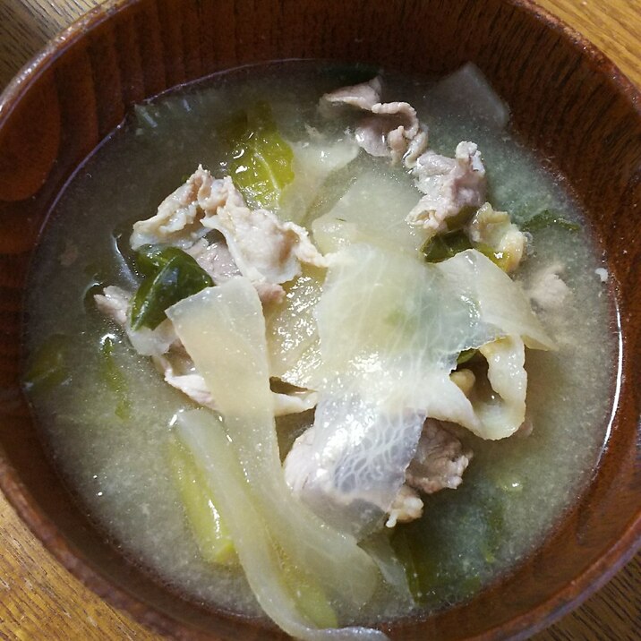 白菜&大根&豚肉のスープ